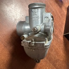 Vintage Incomplete Sheng Wey JH90 Motorcycle Carburetor For Restoration Or Parts