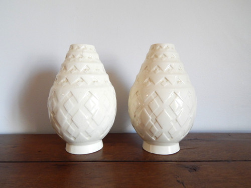 Paire vases ancien art - paire,
