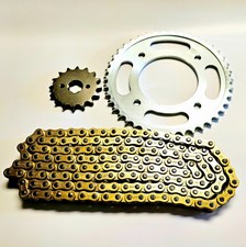 Honda CB125F (GLR125) 2015-2020 Gold Heavy Duty Chain and Sprocket Kit Set