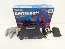 Z489 Nintendo 64 Console Black Box NUS-001 N64 JAPAN Good Working