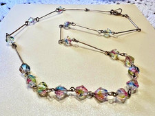 Collier perles cristal de