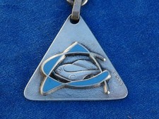 RARE TOP ! PORTE-CLES AUGIS FIA Key ring - CLUB AUTO B.D.F. - PORSCHE 356