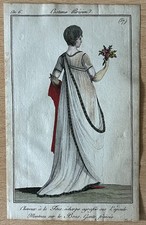 1798 Journal des Dames Costume Parisien Hand Col Fashion Plate (57) TITUS Hair
