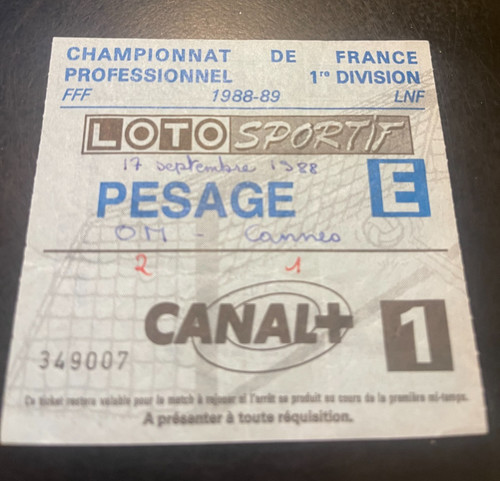 Ancien ticket billet - ticket,