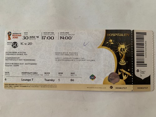 Ticket world cup russia 2018 - russia,