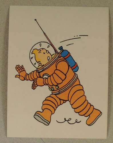 Herge tintin autocollant - , lune