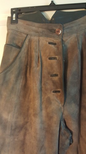 Pantalon cuir sauvage - cuir,