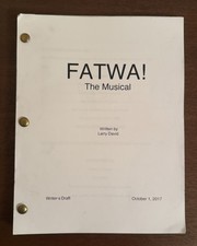 Larry David Curb Your Enthusiasm Fatwa TheMusical Script Prop Lin Manuel Miranda