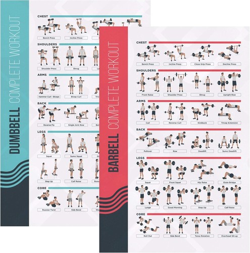 Set fitness posters - of,