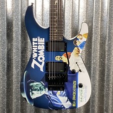 ESP LTD KH-WZ Kirk Hammett White Zombie Graphic EMG Guitar & Case #3457 Used