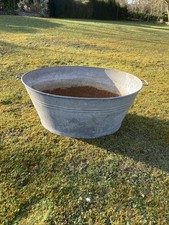 Grande bassine baignoire zinc