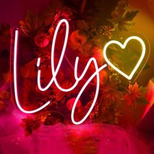 Enseigne Lumineuse Neon Personnalisable, Professionnel Personnalisé LED Prenom N