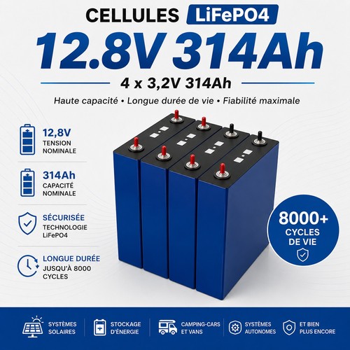 Lot cellules 8v - cellules, 12,8v