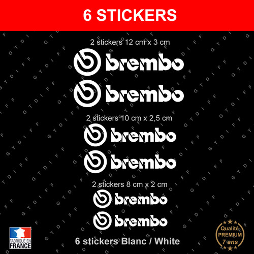 Stickers brembo blanc - stickers, 6