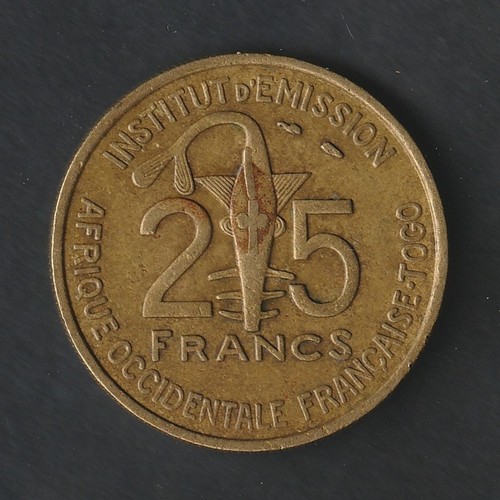Aof francs togo 1957 - 25, togo,
