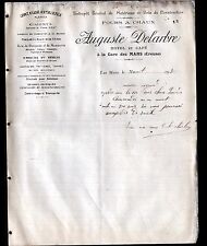 LES MARS (23) LIME OVEN / WOOD / HOTEL & CAFE ""Auguste DELARBRE"" in 1908