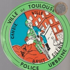 Autocollant. Moto.  TOULOUSE -