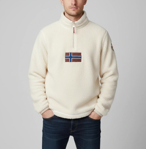 Veste polaire sherpa col