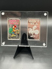 Black Hand Bullion Bar Don’t Be A $ock Sucker Enamal 7/10 And Proof  Origional