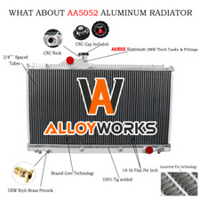 3 Rangées Aluminum Radiateur