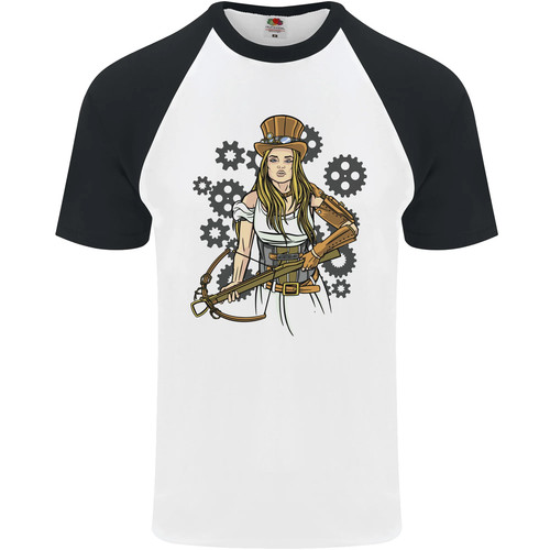 Shirt baseball col rond - baseball,