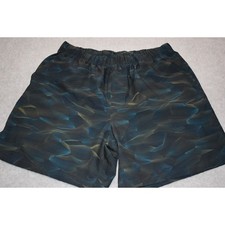 Hylete Shorts Men Size Large Quad Cut Stretch Gym Workout 6" Inseam Zip Pocket