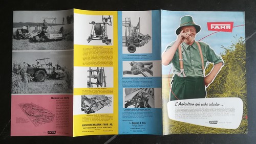 Brochure moissonneuses fahr - moissonneuses,