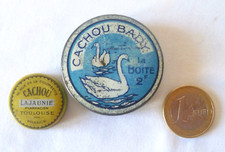 2 ANCIENNES BOITES PUB CACHOU BADY ET CACHOU LAJAUNIE