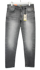 Camel Active Slim Fit Madison Hommes Jeans W34/L36 Gris Braguette Zip Stretch