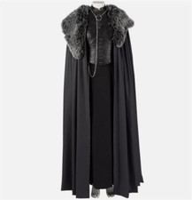 Game of Thrones 8 Sansa Stark Suit Cosplay Costume Set Dress Cloak Outfits New