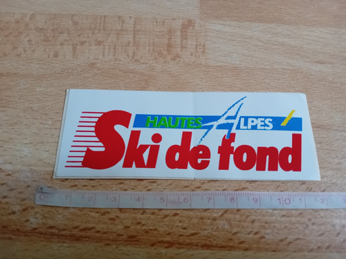 Autocollant ski fond - ski,