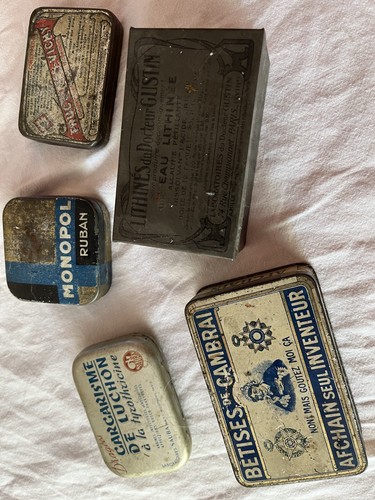 Lot boîtes anciennes - lot,