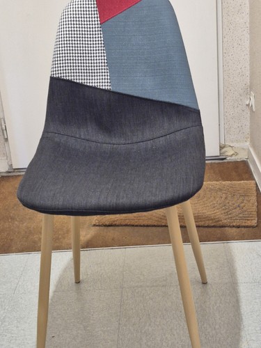 Chaise patchwork multicolore