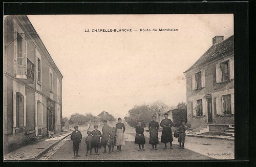 Cpa chapelle blanche route - cpa,