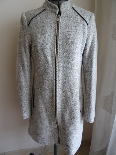 Manteau gris chiné