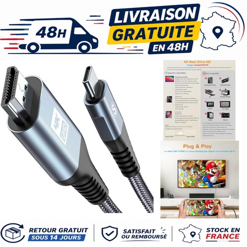 Câble adaptateur usb vers - câble, c