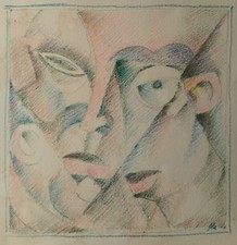 Albert COSTE   Deux visages -