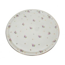 PLAT A TARTE DECOR ROSES 30CM