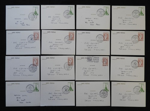Lot x16 entiers - lot, postaux