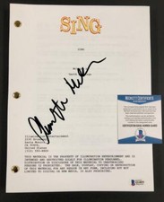 producer Chris Meledandri autograph signed Sing movie script ~ Beckett BAS COA