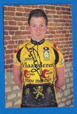 CYCLISME carte cycliste GEOFFREY DEMEYERE équipe VLAANDEREN T-INTERIM  signée