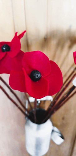 Grand coquelicot abstrait - coquelicot,