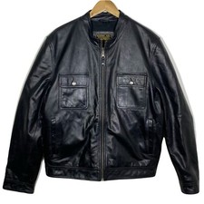 Blouson En Cuir Noir Vintage