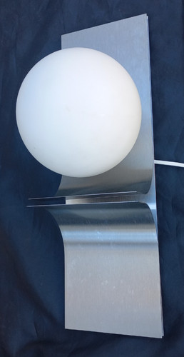 Applique lampe globe opaline