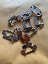 lot of 10 metal bumpers, front and rear, for 1/43rd car models