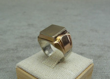 Bague chevalière en vermeil