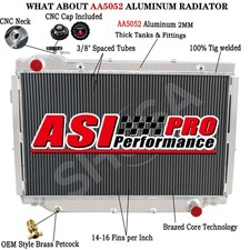 3 Row Aluminium Radiator For 90-98 Toyota Land Cruiser 80 Series HZJ80 HDJ80 USA
