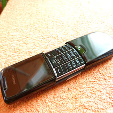 Nokia 8800 Classic NOIR ACIER INOXYDABLE Slider NEUF l débloqué RARE minuteri...