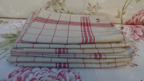 Lot anciens torchons liteau - ,