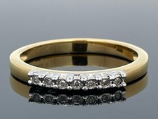 Ring size 21 (approx 65) 925/- silver two-tone with diamonds jewellery hunting
